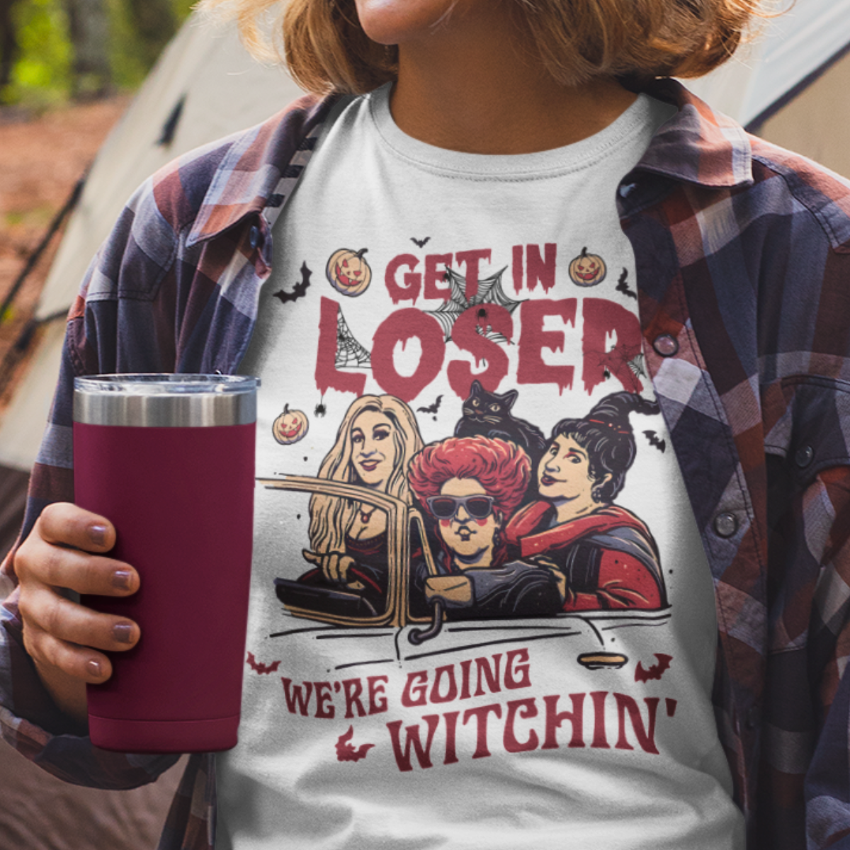 Get In Loser, We're Going Witchin' Shirt - Unisex Sanderson Sisters Halloween T-Shirt for Men or Women