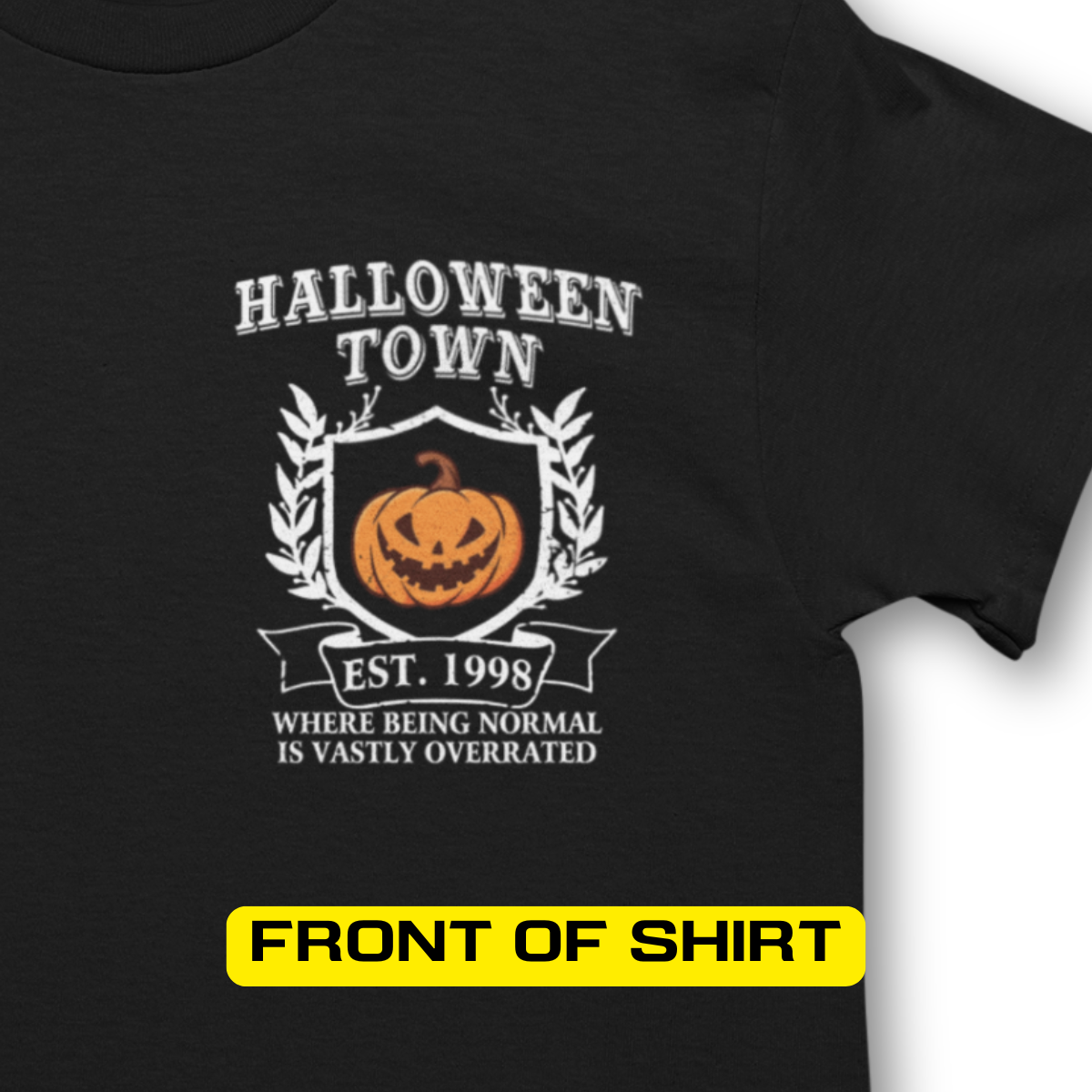 Halloween Town 2 Sided Shirt - Unisex Double Sided T-Shirt for Men or Women