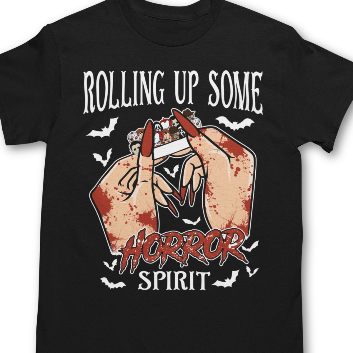 Rolling Up Some Horror Spirit Shirt - Unisex T-Shirt for Men or Women