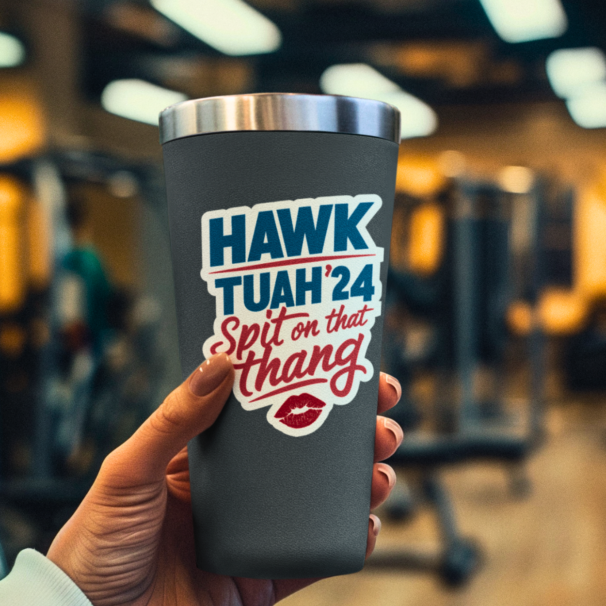 Hawk Tuah Spit On That Thang Viral Sticker Pack - 12 Die Cut Hawk Tuah Stickers