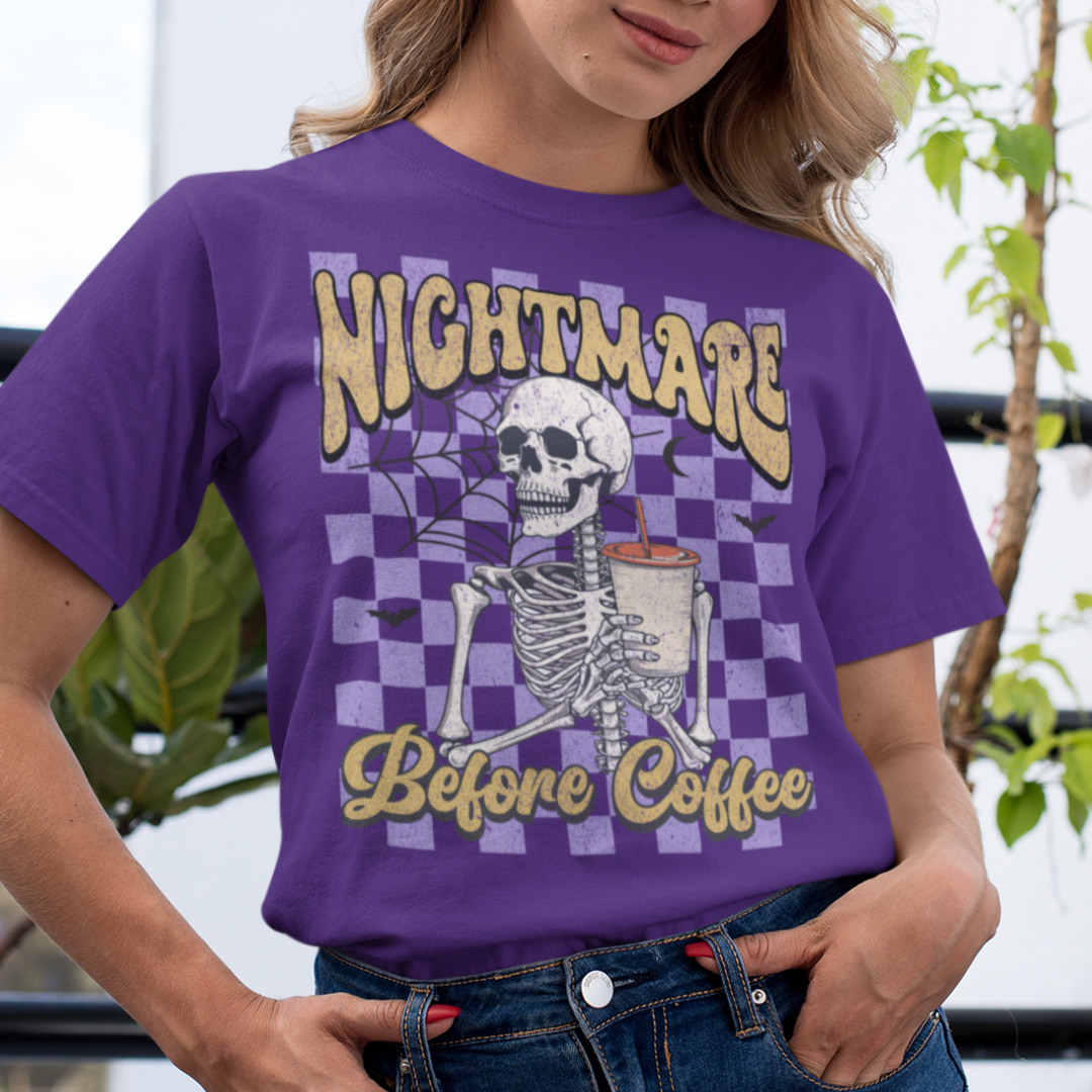 Nightmare Before Coffee Shirt - Unisex T-Shirt for Men or Women