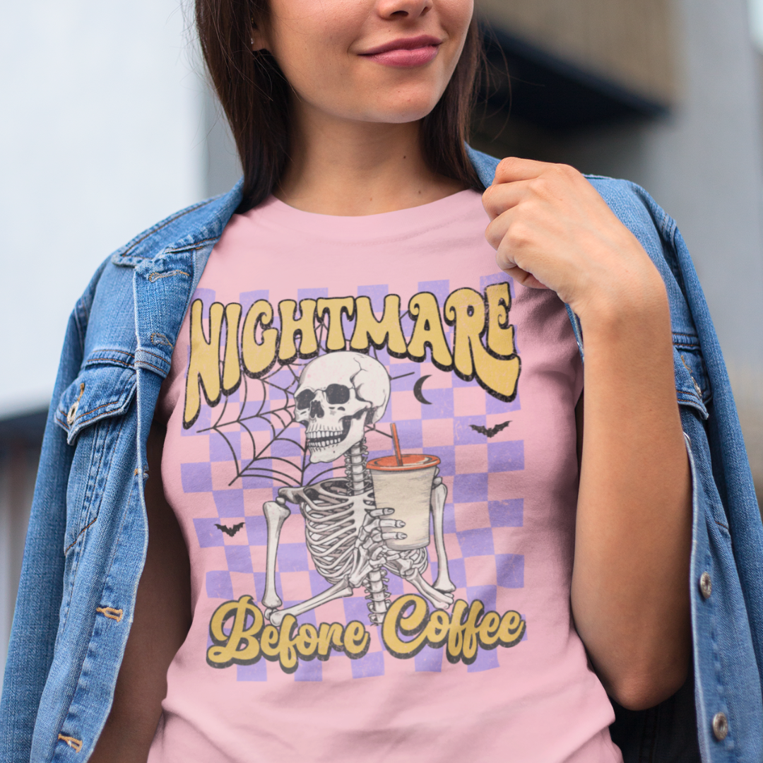 Nightmare Before Coffee Shirt - Unisex T-Shirt for Men or Women