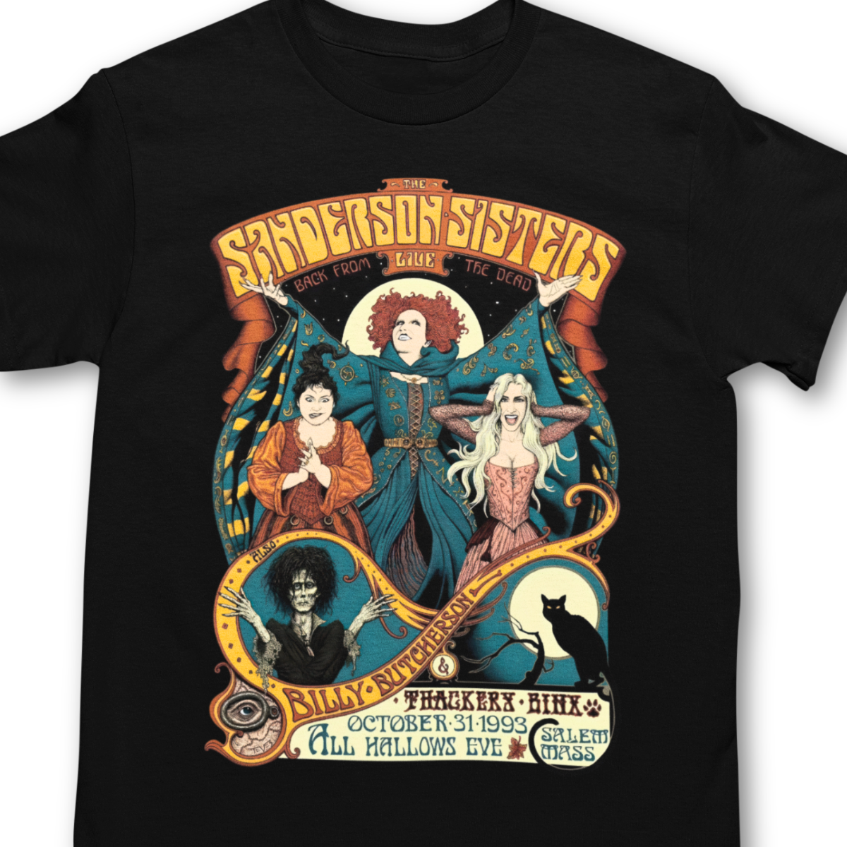 Sanderson Sisters Live Concert Tour Shirt - Unisex T-Shirt for Men or Women