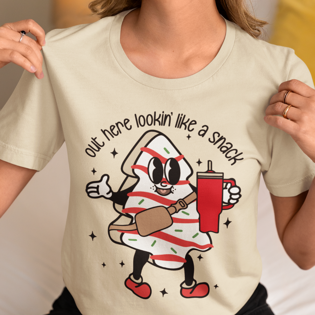 Out Here Looking Like A Snack - Christmas Shirt - Unisex T-Shirt for Men or Women