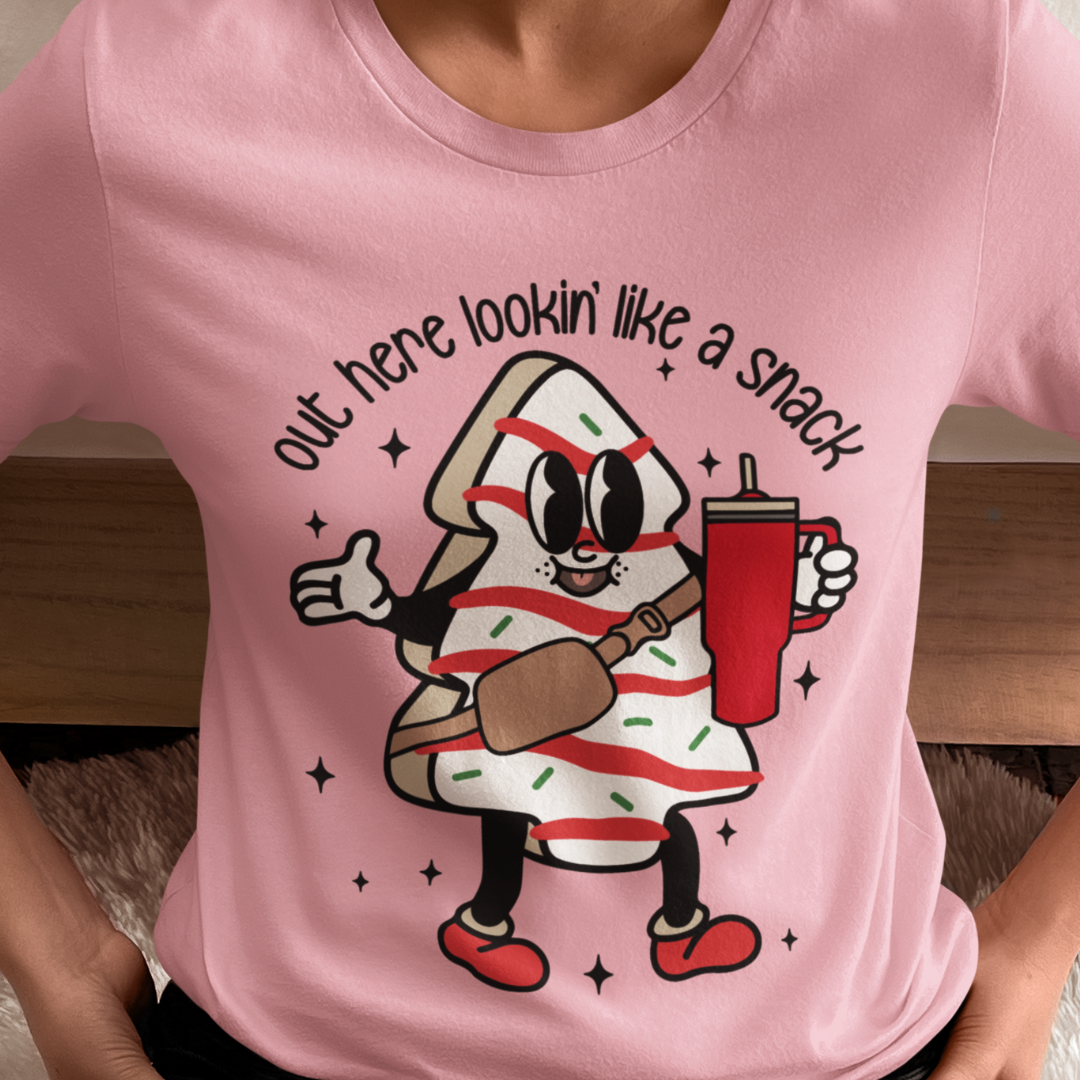 Out Here Looking Like A Snack - Christmas Shirt - Unisex T-Shirt for Men or Women