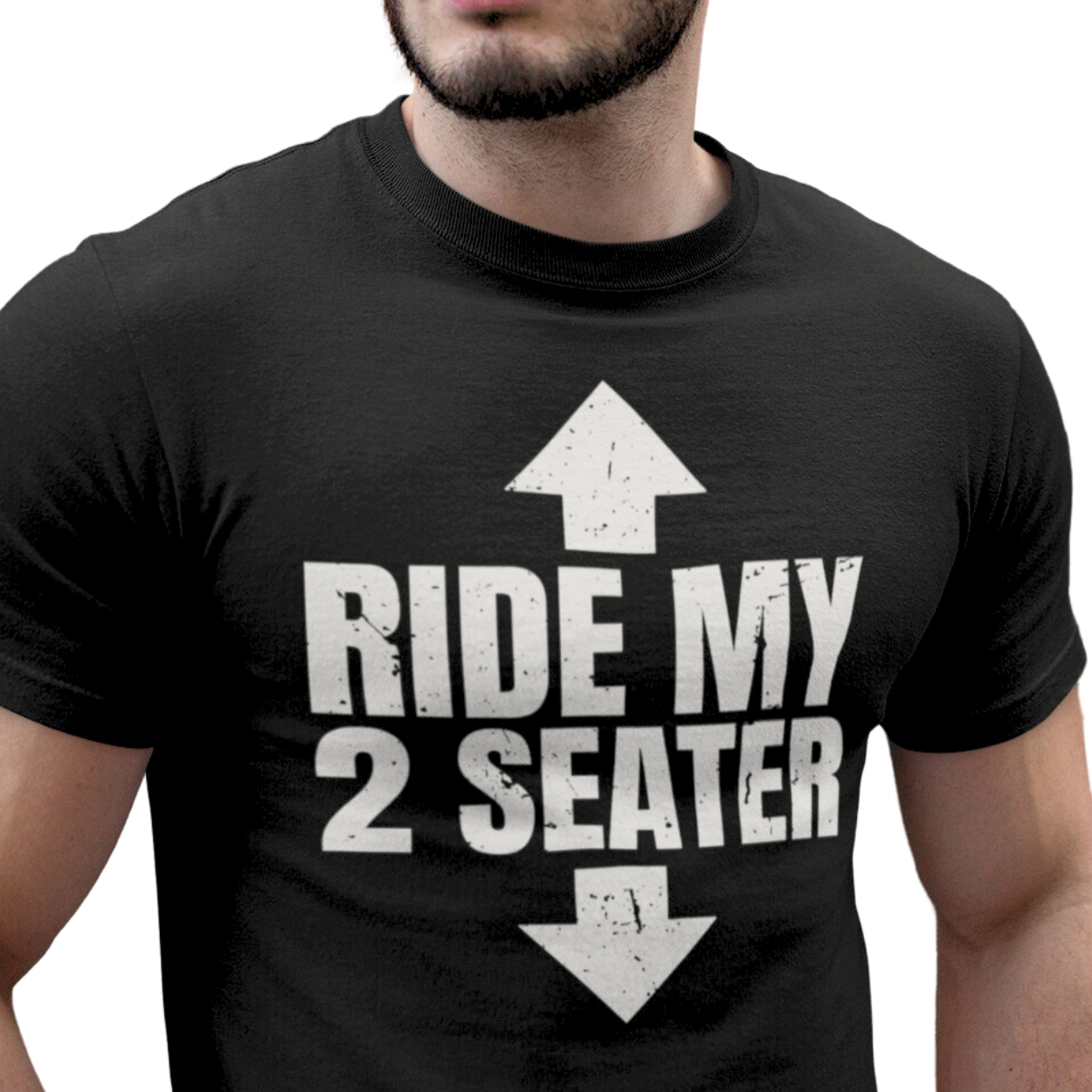 Ride My 2 Seater - Funny Graphic Tee Shirt – Double the Fun